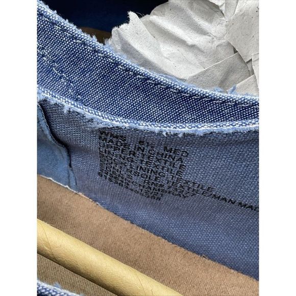 So Edenn Women's Moc Toe Slip-On Sneakers Blue White US 6.5 Chambray - Picture 7 of 10